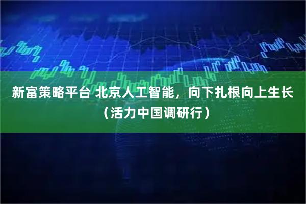 新富策略平台 北京人工智能,向下扎根向上生长(活力中国调研行)