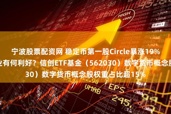 宁波股票配资网 稳定币第一股Circle暴涨19%，对中国信创产业有何利好？信创ETF基金（562030）数字货币概念股权重占比超15%